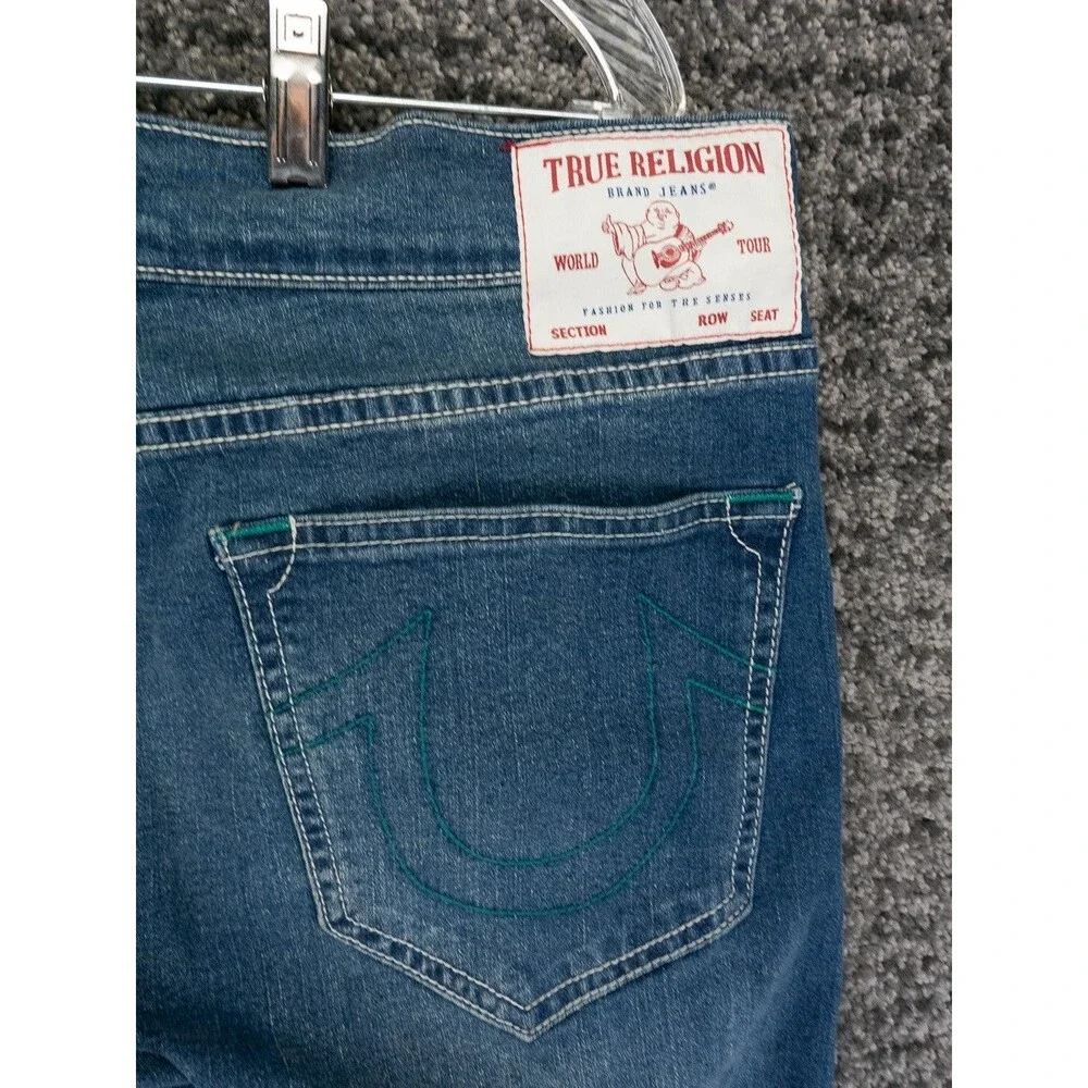 True Religion Jeans Mens 38x30 (Tag 36x30) Blue Ricky Relaxed Straight Denim NWT